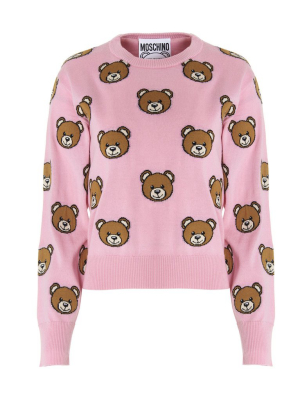 Moschino All-over Teddy Jumper