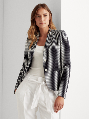 Striped Ponte Blazer