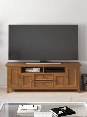 Halifax Tv Media Stand For Tv's Up To 80" Light Golden Brown - Wyndenhall