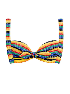 Montce Kayla Bikini Top In Caribbean Stripe