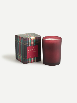 J.crew X Illume® Cedar And Snow Tartan Candle