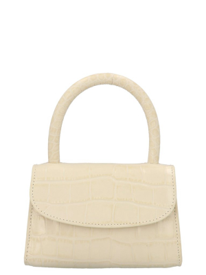 By Far Mini Embossed Tote Bag