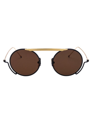 Thom Browne Eyewear Round Frame Sunglasses