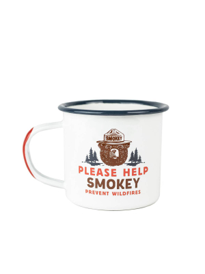 Smokey Bear Enamelware Mug