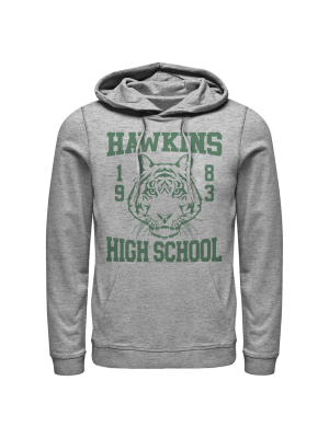 Men's Stranger Things Hawkins High School Tiger 1983 Pull Over Hoodie