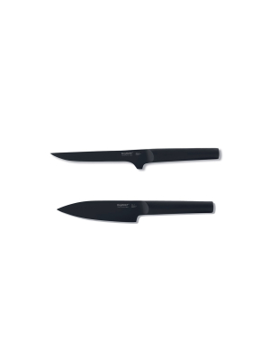 Berghoff Ron 2pc Cutlery Set Chefs & Boning Knife, Black