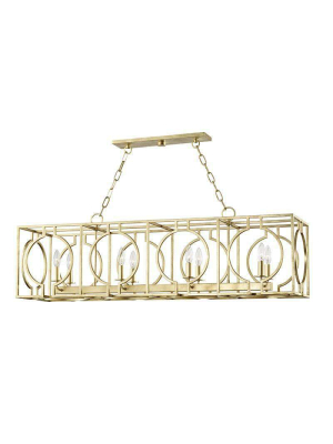 Octavio 8 Light Island Light Gold Leaf