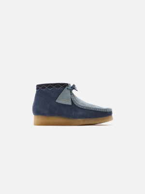 Clarks Stitch Pack Wallabee Boot - Blue Combi