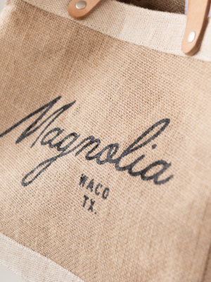 Magnolia Script Market Tote