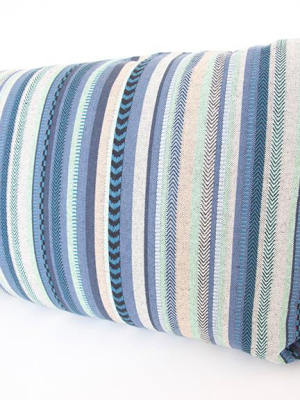 Summer Beach Party Striped Extra Long Lumbar Pillow - 14x36
