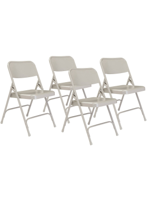 Set Of 4 Premium All Steel Folding Chairs - Hampton Collection