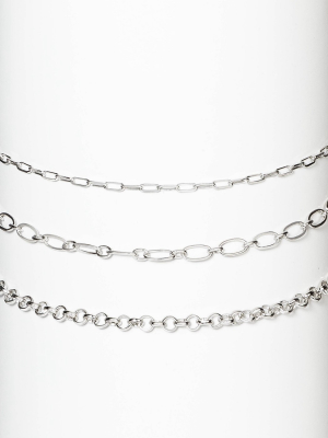 Delicate Chain Necklace Set 3pc - Wild Fable™ Silver