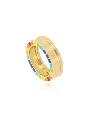 Me 18k Gold Enamel Ring