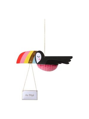 Flying Toucan Honeycomb Card