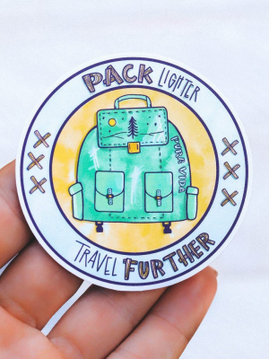 Travel Further Sticker