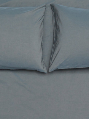 Yarn Dyed Vintage Egyptian Cotton Bedding - Nickel ( Col 38 )