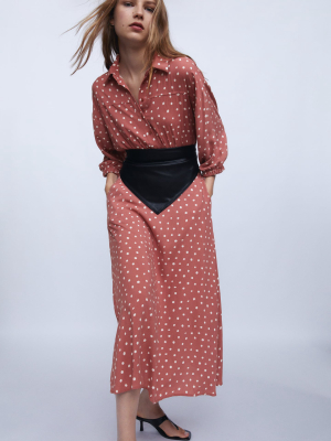 Dot Shirt Dress