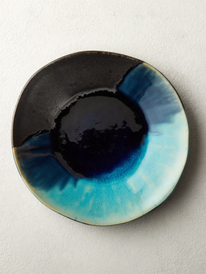 Iris Teal Salad Plate