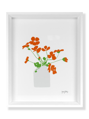 Jorey Hurley, Nasturtium In Vase