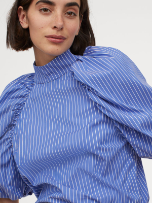 Voluminous-sleeved Blouse