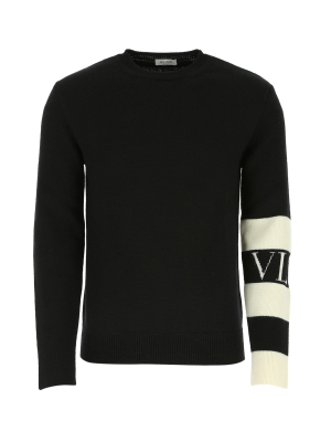 Valentino Vltn Stripe Knit Jumper