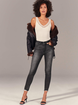 High Rise Super Skinny Ankle Jeans