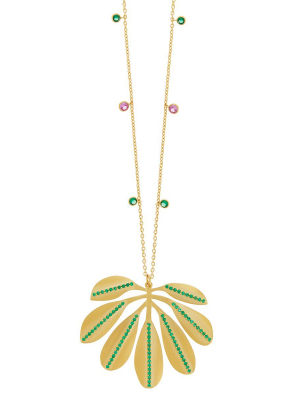 Tropical Jungle Leaf Necklace