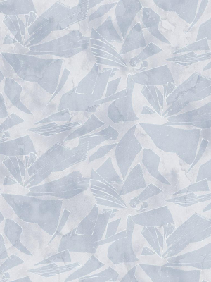 Glass Wallpaper In Blue And Silver From The Transition Collection By Mayflower