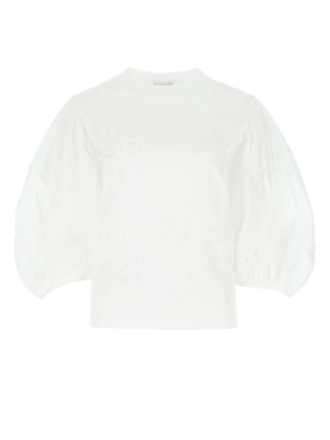 Cecilie Bahnsen Embroidered Puff-sleeve Blouse