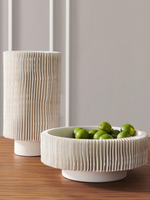 Radiator Vases Matte White Set Of Two