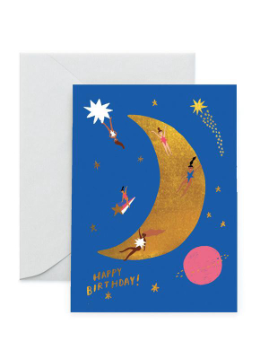 Moonlanding Birthday Card