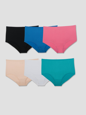 Fruit Of The Loom® Women's Microfiber 6pk Briefs - Colors May Vary