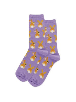 Women's Bunny Tails Crew Socks
