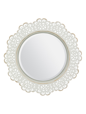 12.5" X 12.5" Metal Lace Wall Mirror - Stonebriar Collection