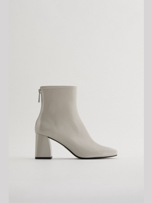 Wide Heeled Ankle Boots Trf