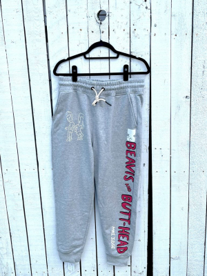 'thinking Sucks' Painted Sweatpants