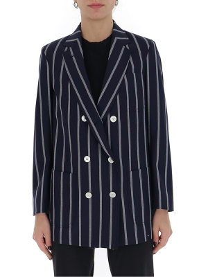 Thom Browne Striped Double Breasted Blazer