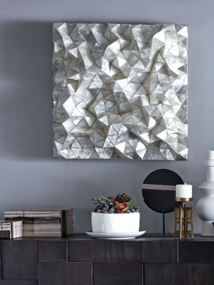 Capiz Wall Art - Faceted Square