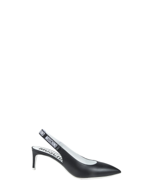 Moschino Pointed-toe Slingback Pumps