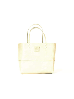 Paxton Large Leather Tote In Natural
