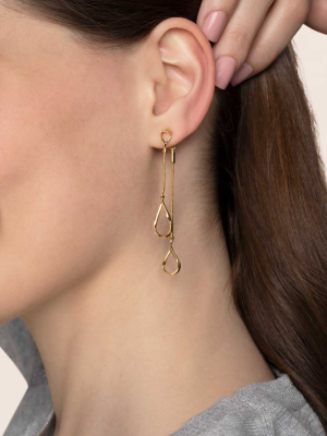 Infini Double Drop Earring