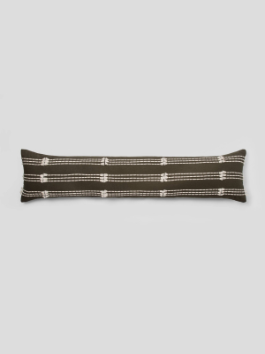 Bed Lumbar Clipped Decorative Pillow Olive - Project 62™
