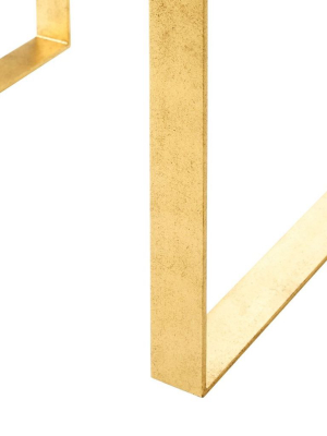 Plano Side Table In Gold