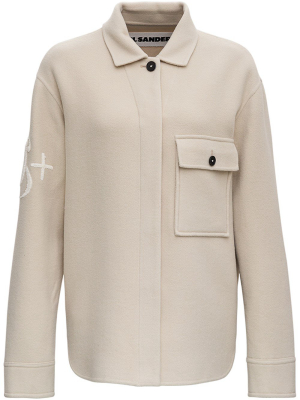 Jil Sander Logo Detail Shirt Jacket