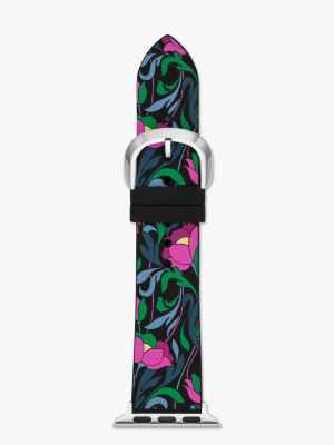Floral Silicone 38/40mm Band For Apple Watch®