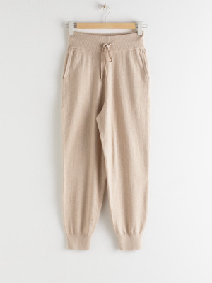 Cashmere Blend Jogger Trousers