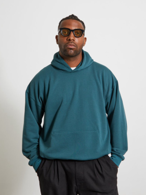 Doman Sweat Hoodie In Green