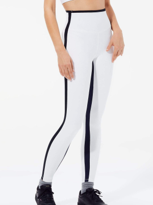 Sam High Waist Techflex 7/8 - Off White/black