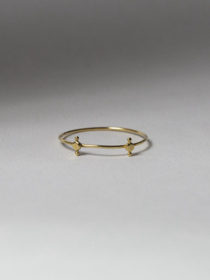 Double Hex Dot Ring