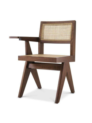 Eichholtz Niclas Occasional Chair With Desk - Brown